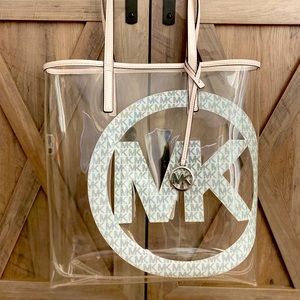 Clear Michael Kors Large Tote